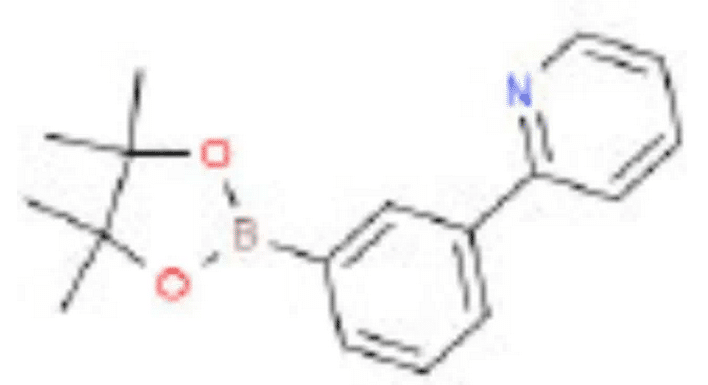 Structure of 2- [3- (4, 4, 5, 5- Tetramethyl- 1, 3, 2-dioxaborolan- 2- yl) phenyl] pyridine CAS 453530-49-9